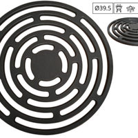 Griglia in ghisa smaltata barbecue camino Ø39,5 cm