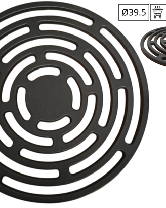 Griglia in ghisa smaltata barbecue camino Ø39,5 cm