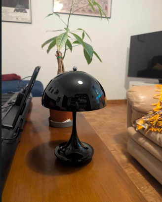 Panthella 160 opaque Black portable lamp Louis pou