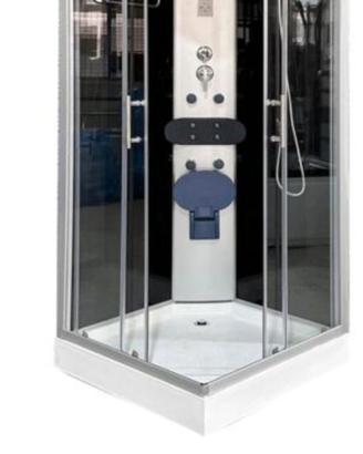 Box doccia con piatto multi getto idromasaggio