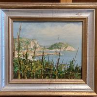 Dipinto olio su tavoletta "Nisida "