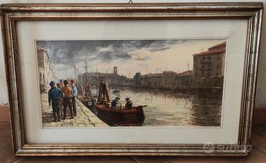 Quadro olio su tela "Mattino a Chioggia"