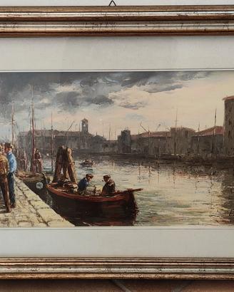 Quadro olio su tela "Mattino a Chioggia"