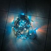 Luci fisse per albero di Natale colorate blu