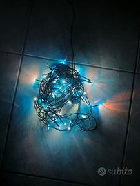 Luci fisse per albero di Natale colorate blu