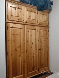 armadio in legno 160x250x60