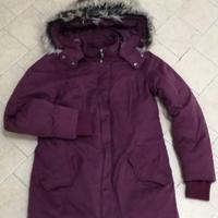 Giaccone parka bordeaux scuro