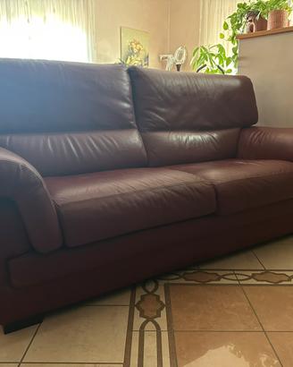 DIVANO IN PELLE 3 Posti