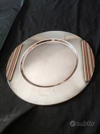 MISSONI GRANDE VASSOIO PLACATO ARGENTO NUOVO 