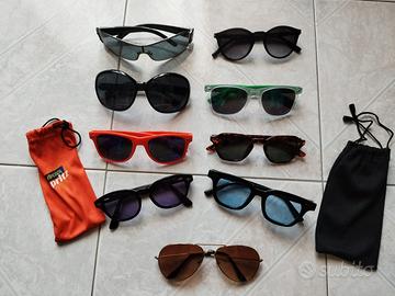 set occhiali da sole 9 occhiali 