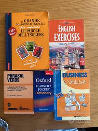 Lotto 5 libri/dizionari per imparare l’inglese