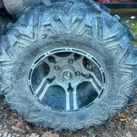 Cerchi + gomme quad atv aeon