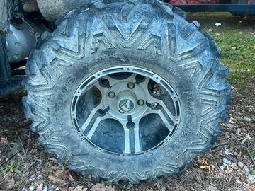 Cerchi + gomme quad atv aeon