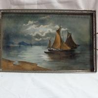 VASSOIO D'EPOCA CERAMICA DI LAVENO