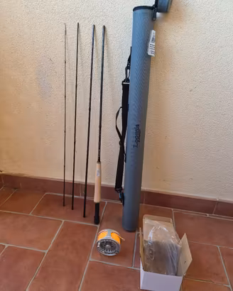 💥Set completo Pesca a Mosca Nuovo💥