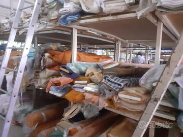 Tendaggi vari in stok,accessori e macchinari