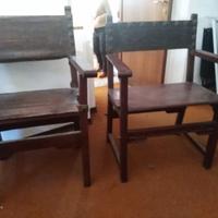 Coppia di sedie troni