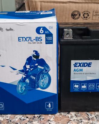 Batteria Exide ETX7L-BS per Scooter e Moto