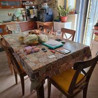 Tavolo in legno con 6 sedie