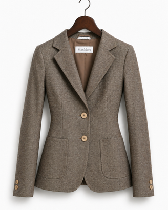 Max Mara Blazer Seta Cotone Lino Sartoriale IT 42