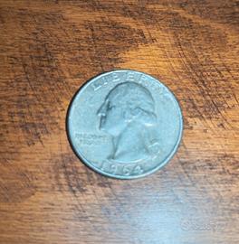 1/4 Dollaro Washington in Argento del 1964