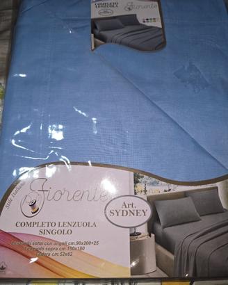 lenzuola letto singolo,marca art Sydney,100%