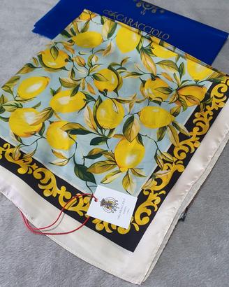 foulard di pura Seta Caracciolo 70x70 