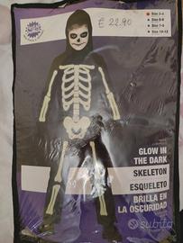 Vestito scheletro Halloween 