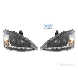 FARI FORD FOCUS 98-01 LUCE DIURNA FONDO NERO