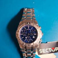Sector 650 Orologio Uomo Cronografo Acciaio Nuovo