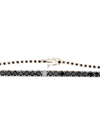 Bracciale Tennis Astralia Oro Bianco Diamanti neri