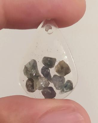 Ciondolo con 9 Smeraldi naturali 