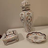 Tris di Porcellane "ANCAP" lavorate a mano vintage