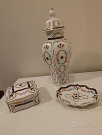 Tris di Porcellane "ANCAP" lavorate a mano vintage