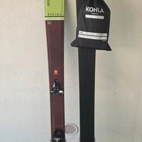 skitrab maximo 164 con attacchi e pelli originali