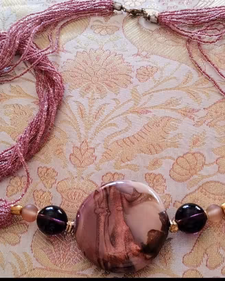 Collana e bracciale perle di Murano