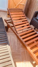 lettini prendisole in legno