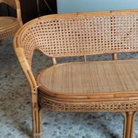 Set da giardino in vimini