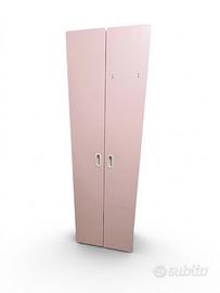 Armadio rosa a 2 ante