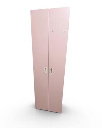 Armadio rosa a 2 ante