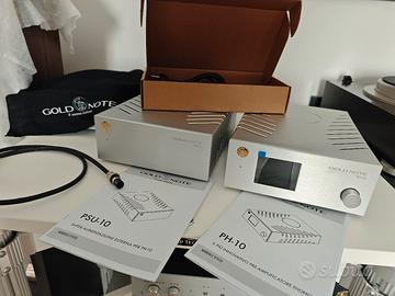 Preamplificatore Phono Gold Note PH10 e PSU 10