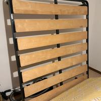 Rete con doghe matrimoniale con materasso