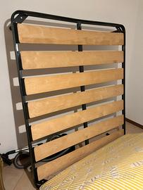 Rete con doghe matrimoniale con materasso