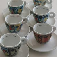 Illy tazzine caffè facce italiane *