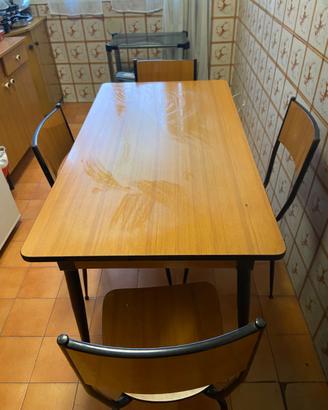 Tavolo e sedie vintage 50 60 formica