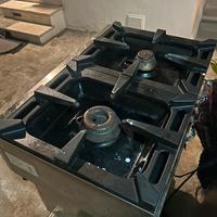 Piano cottura cucina due fuochi da banco