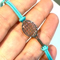 Bracciale con racchetta da tennis in argento