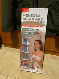 Mensola angolare per bagno e box doccia