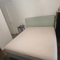 Letto contenitore 160 x 2 mt Rosso tessuto 