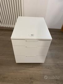 Cassettiera con Rotelle GALANT IKEA - Bianco